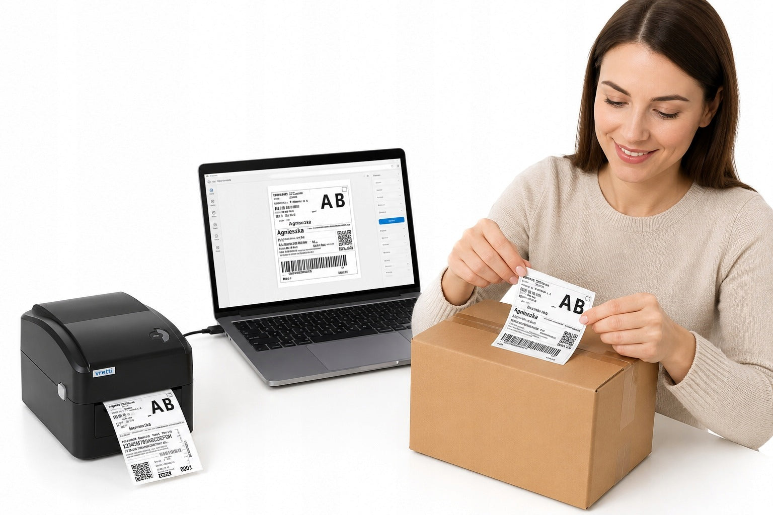 USB+ LAN 10x15cm GLS INPOST DPD UPS MODEL 2026 courier label printer
