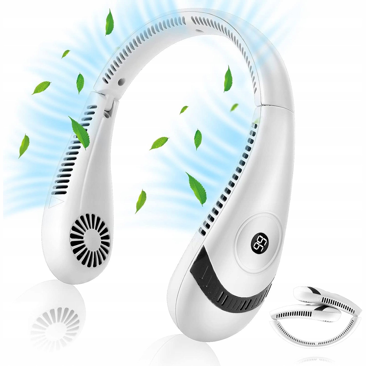 USB PORTABLE NECK FAN ADJUSTABLE 3 LEVELS STRONG ADULTS AND CHILDREN Brand no brand
