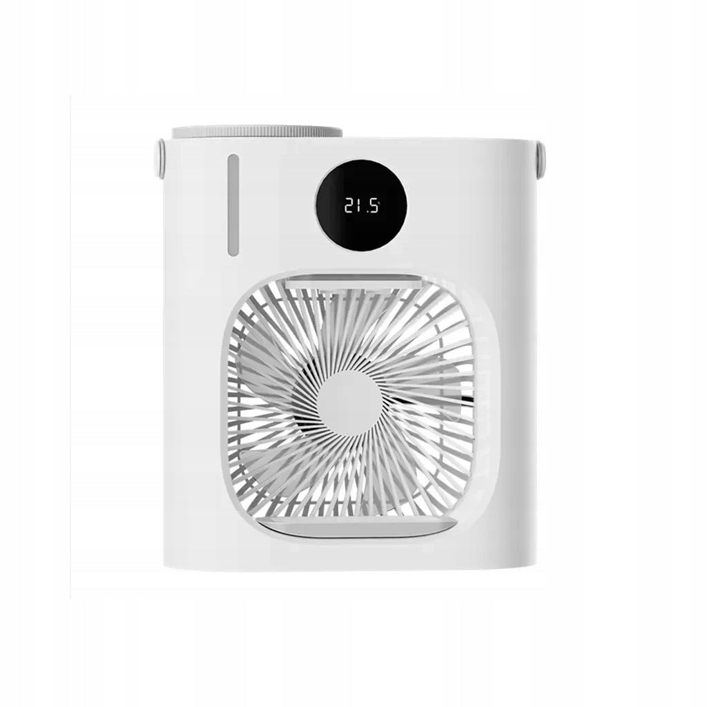 USB Portable Air Conditioner 900ml Fan with 3 Speed LCD Humidifier