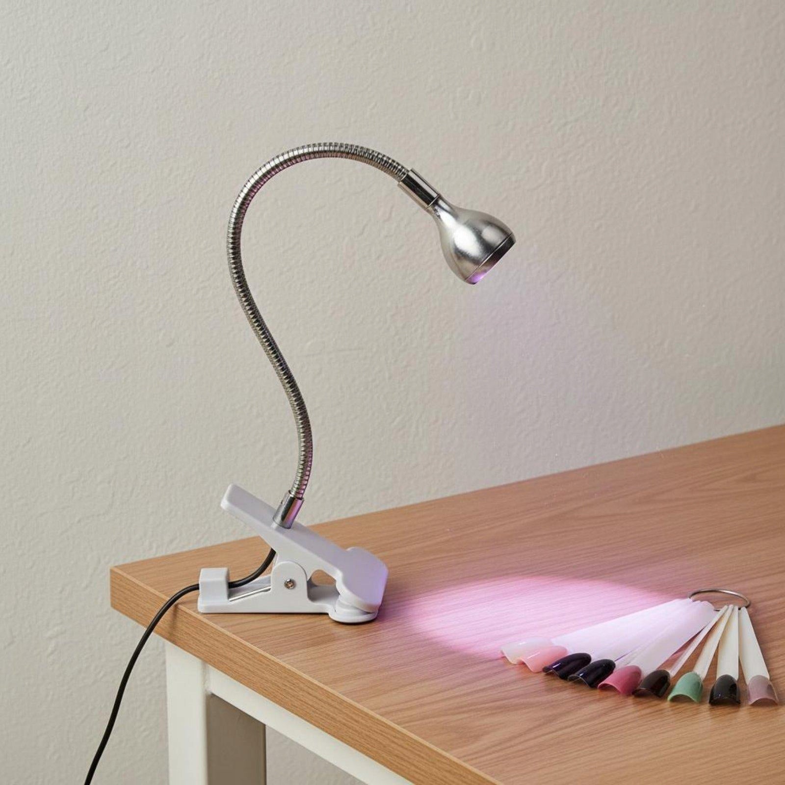 USB Powered Nail Gel Curing Lamp Adjustable Gooseneck Clip White 5W Boxed Medical device type accessories for a medical device or a product without an intended medical purpose