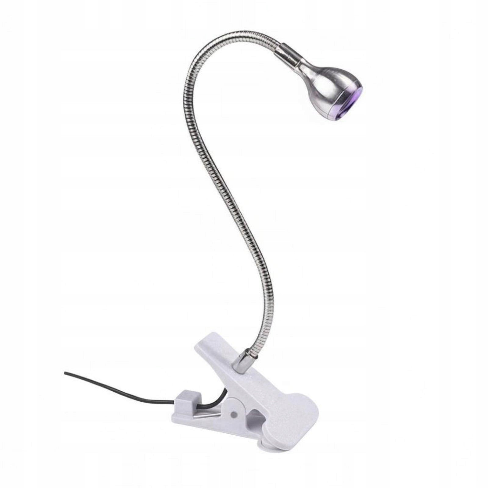USB Powered Nail Gel Curing Lamp Adjustable Silver Black Wire Bagged