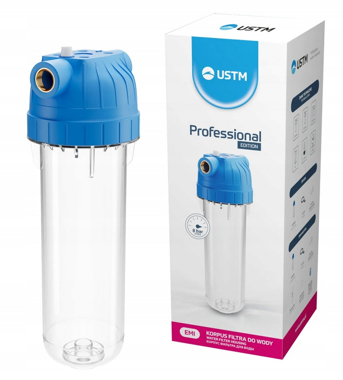 USTM IN-LINE BODY 1'' WATER FILTER HOUSING WATER FILTRATION Manufacturer code WFW1-EMI