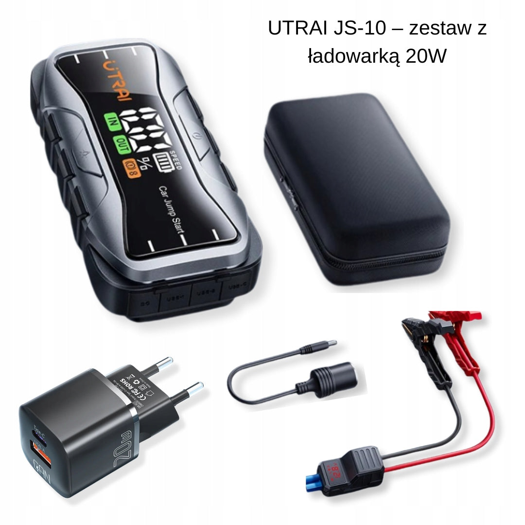 UTRAI JS-10 12V 6000A – START kit with 20W GaN USB-C charger