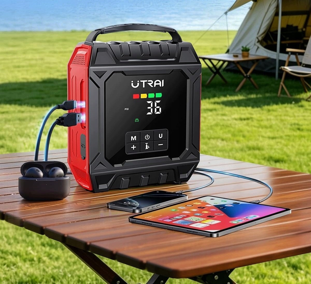 UTRAI JS-50 Powerbank Jump Starter 7000A compressor 160psi Brand no brand