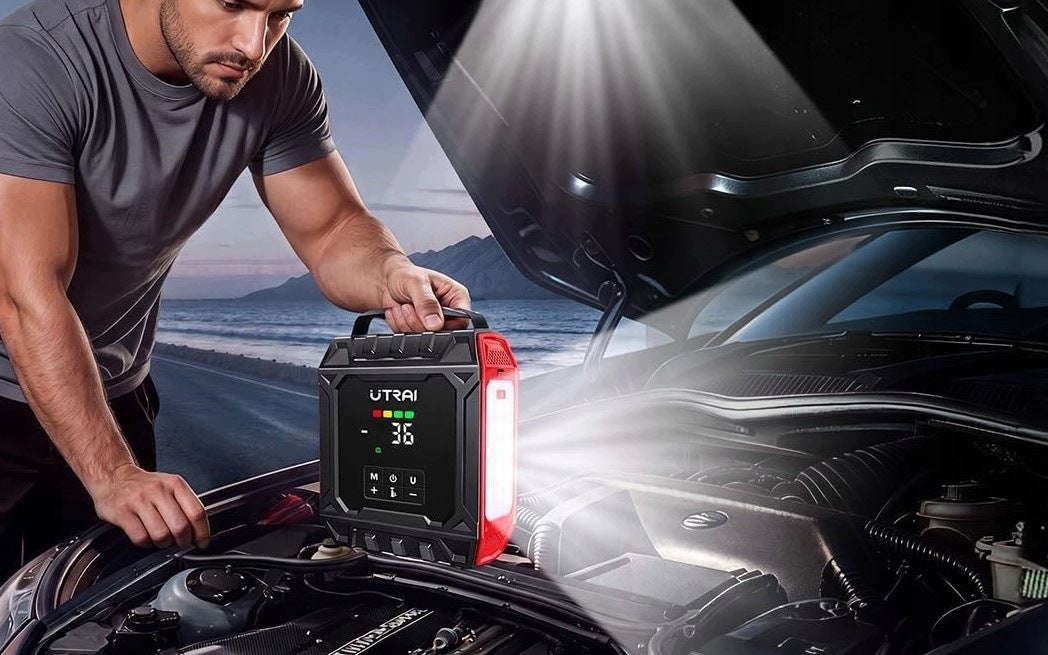 UTRAI JS-50 Powerbank Jump Starter 7000A compressor 160psi Model JS-50