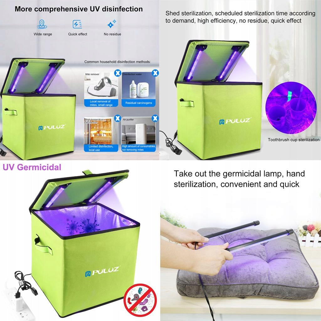UV Bag Cleaner Box, Rechargeable, 5W Lamp Bulbs, for Toothbrush/Water Medical device no
