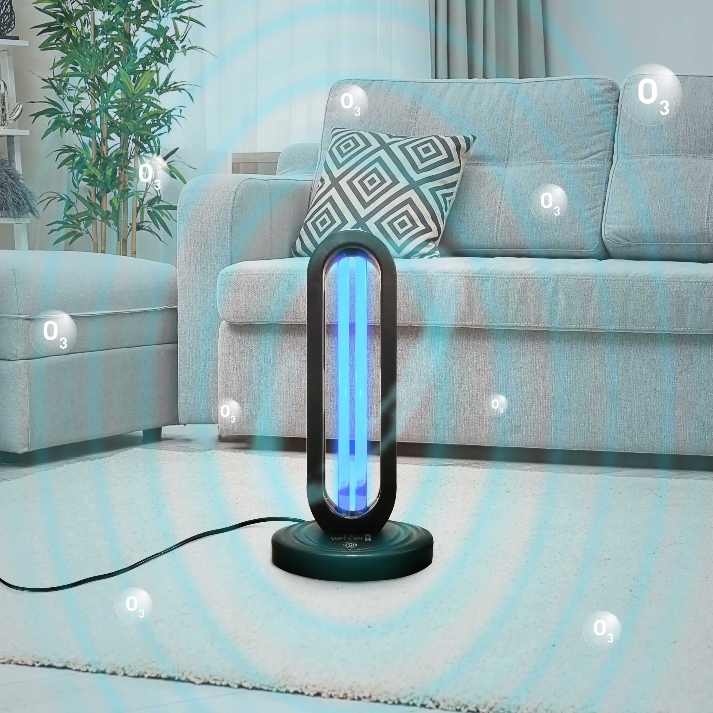UV-C LAMP PORTABLE DISINFECTION STERILIZATION FOR BACTERIA MITE VIRUSES Manufacturer code LAMPA UV-C 38W 4KING NA BAKTERIE WIRUSY