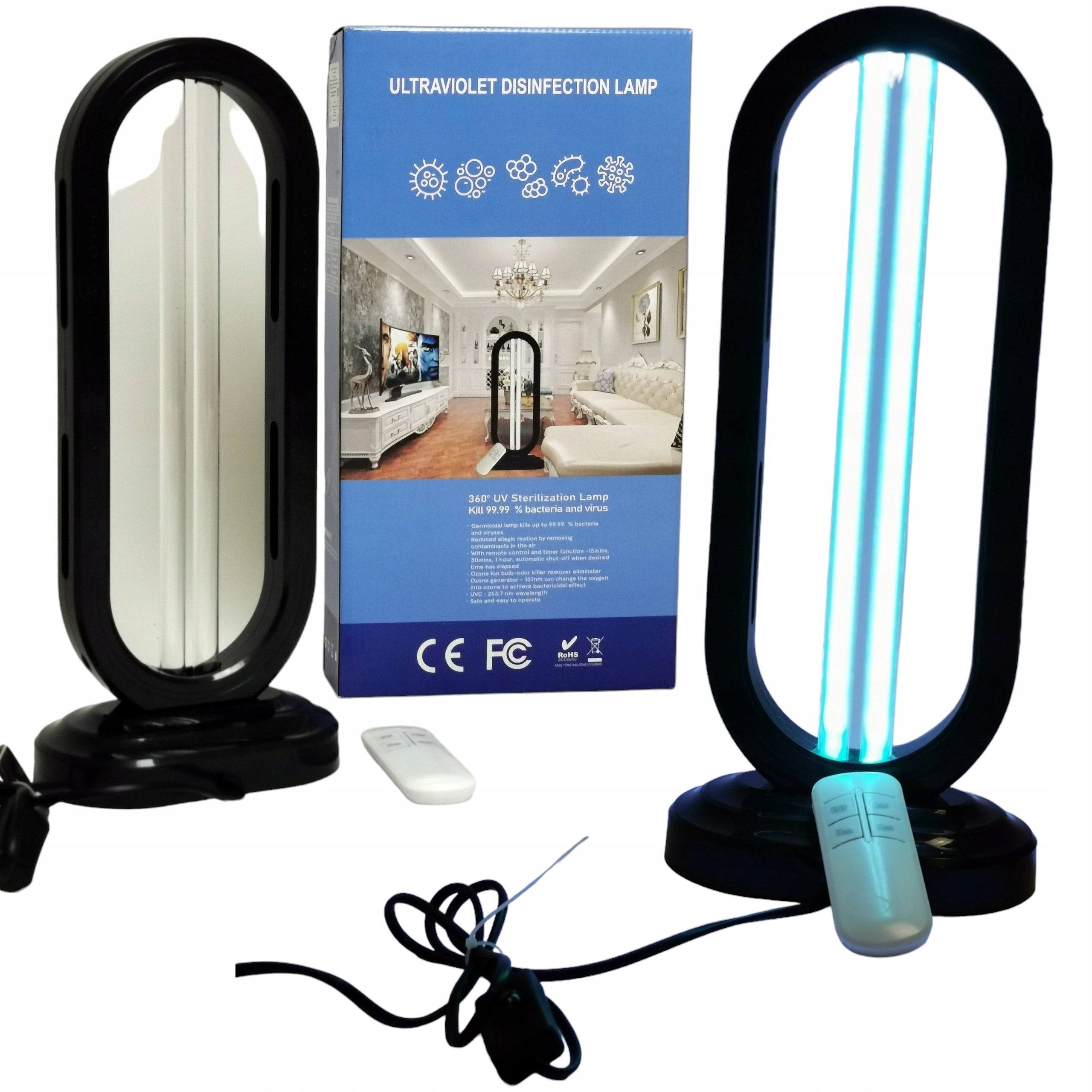 UV-C LAMP PORTABLE DISINFECTION STERILIZATION FOR BACTERIA MITE VIRUSES