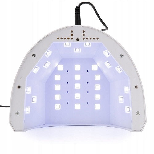 UV LAMP FOR NAILS HYBRID GELS DUAL LED 48W TIMER MIRROR BOTTOM Packaging status original
