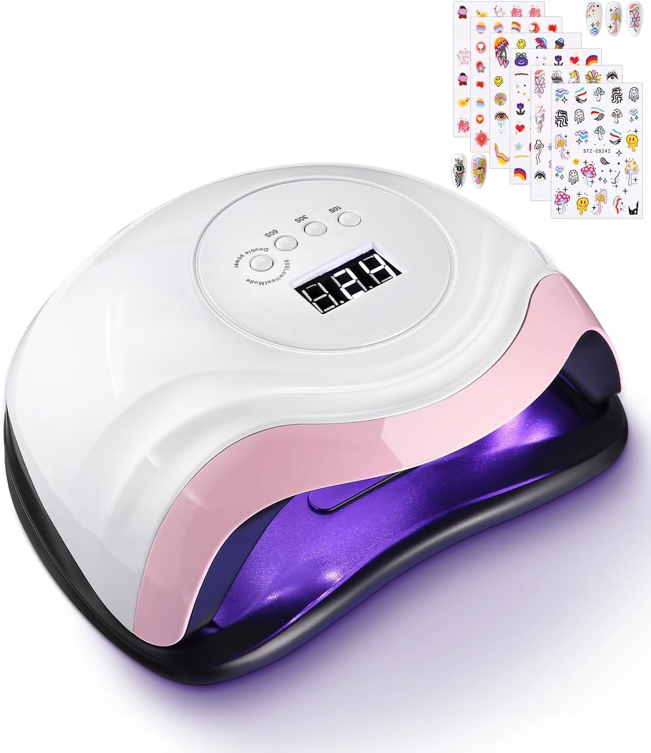 UV LAMP LED DRYER GEL NAILS 168W LCD SENSOR