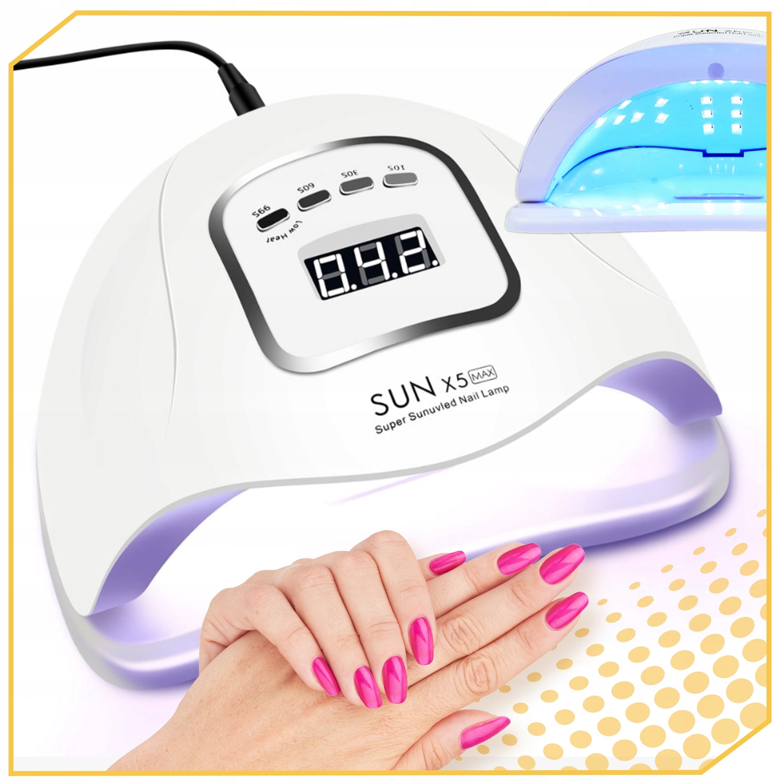 UV LED 80W NAIL LAMP FOR HYBRID GELS STRONG PROFESSIONAL MANICURE Manufacturer code LA2025