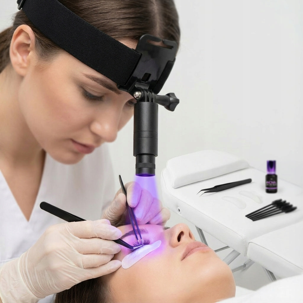 UV LED Headlamp for Eyelash Extensions Packaging status original