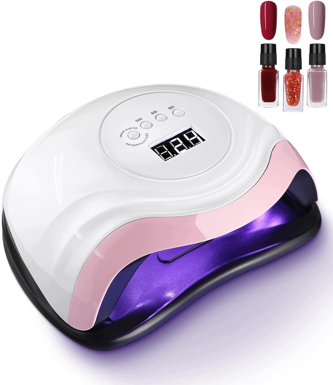 UV LED LAMP 168W FOR GEL NAILS SENSOR SMART LCD