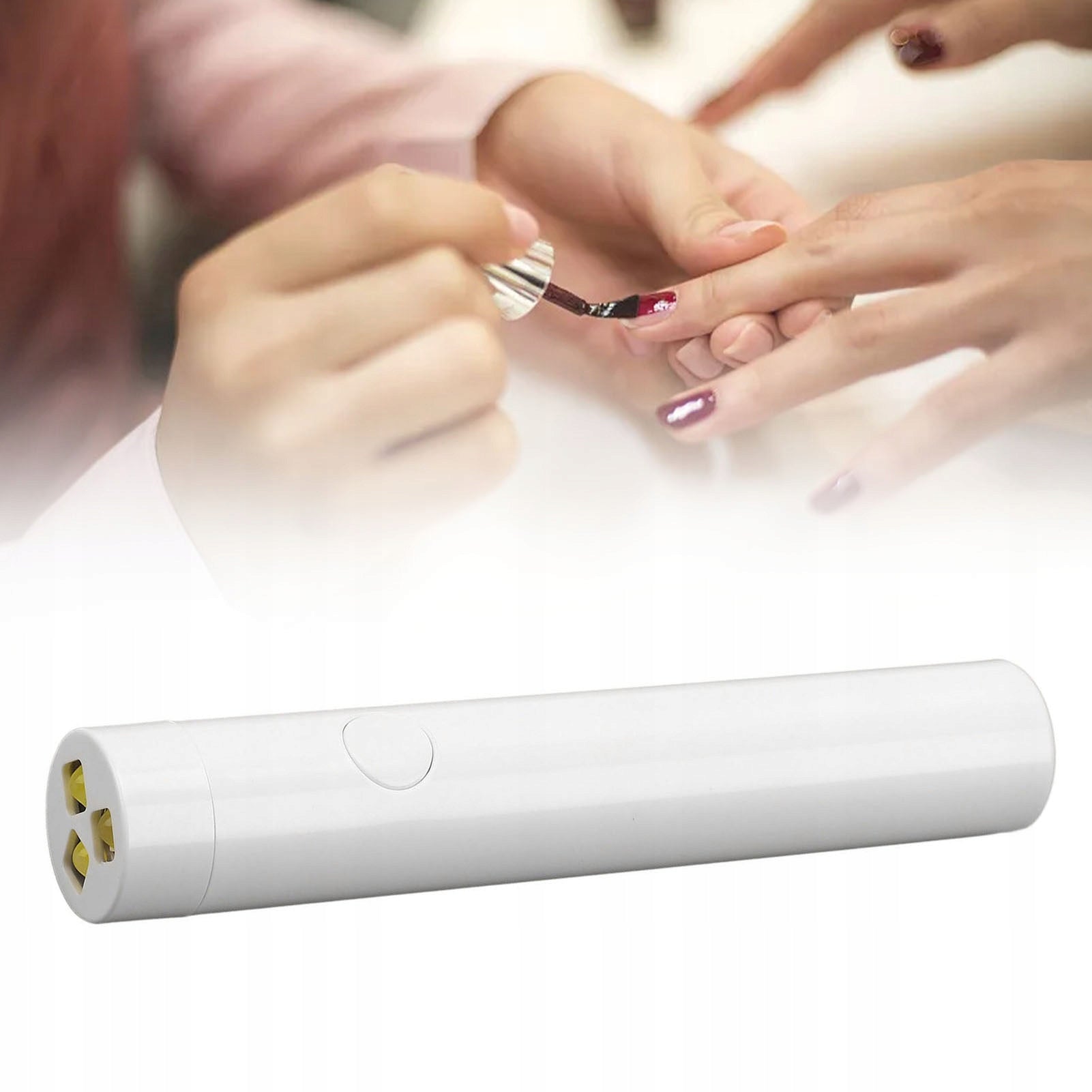UV LED LAMP MINI UV LED NAIL TORCH PORTABLE WIRELESS Color white
