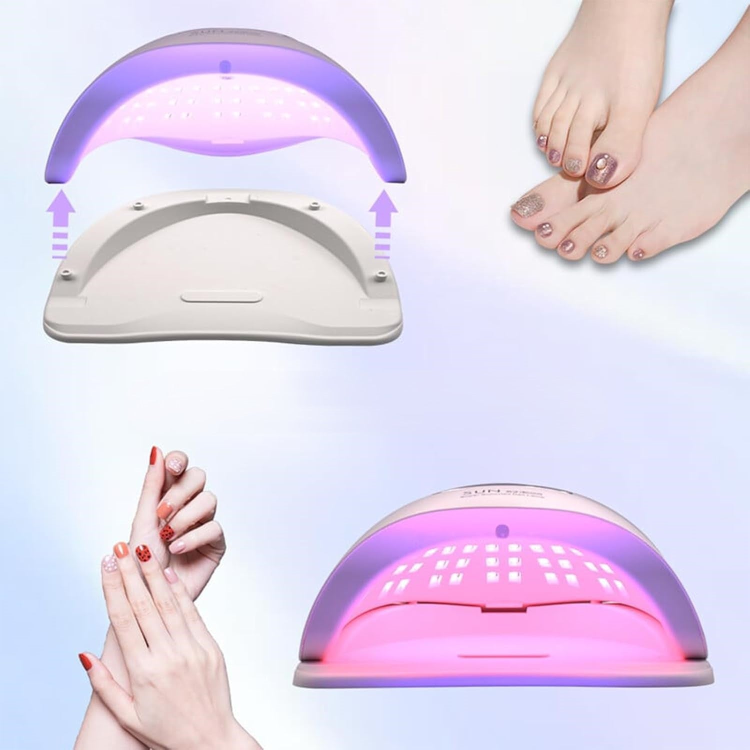 UV LED Lamp 320W For Gel Nails 81 LED LCD Professional Akcesoria Manufacturer code lampa uv led do paznokci 320W