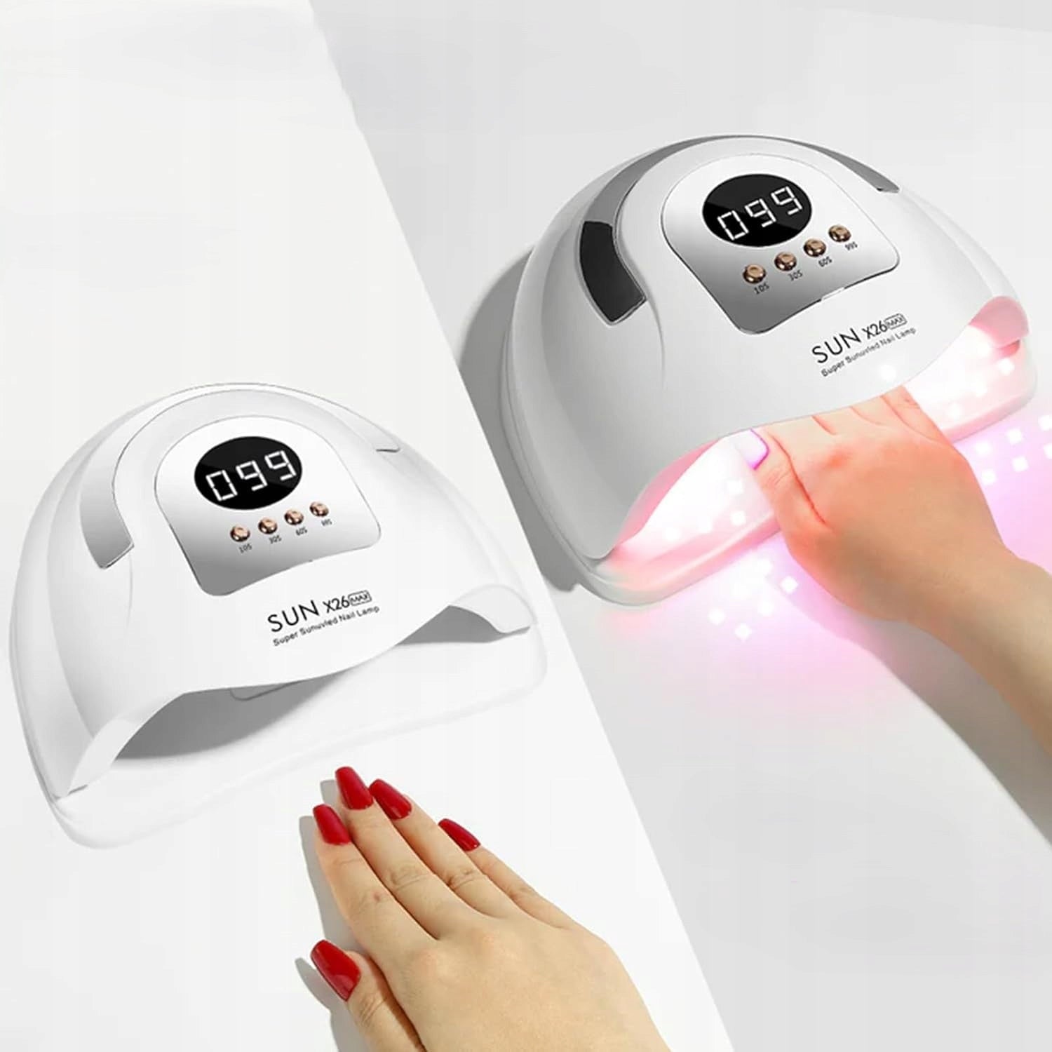 UV LED Lamp 320W For Gel Nails 81 LED LCD Professional Akcesoria