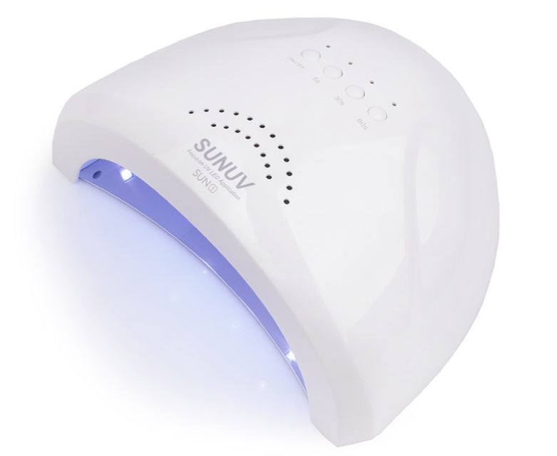 UV/LED Lamp for Manicure SUN1 White 48W with Mirror Bottom Original SUNUV