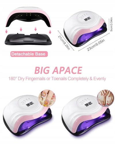 UV LED NAIL LAMP 168W PROFESSIONAL GEL DRYER SENSOR Power 168 W