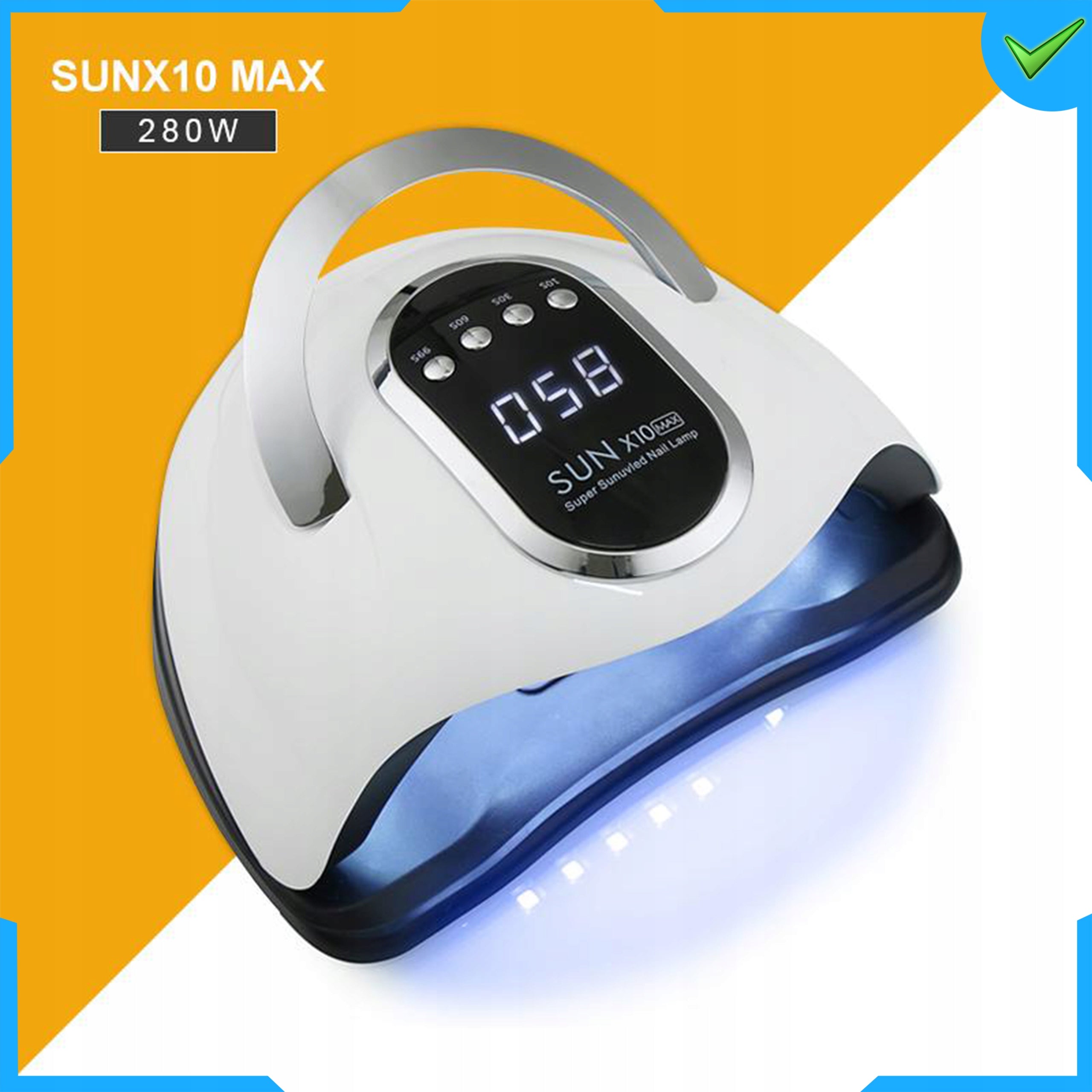 UV LED NAIL LAMP 280W FOR HYBRID GELS STRONG HYBRIDS SUN X10 MAX LCD Medical device no
