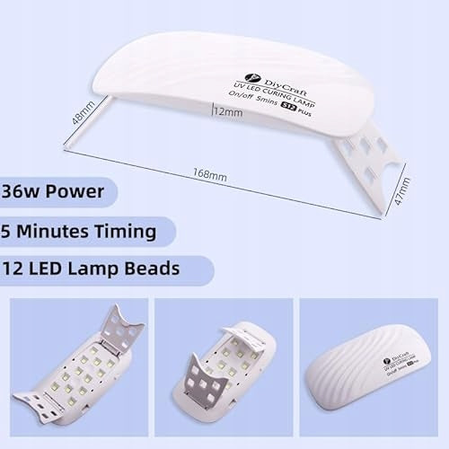 UV LED NAIL LAMP 36W 12 LEDS RESIN DRYER DIY Wedding GIFT Power 36 W