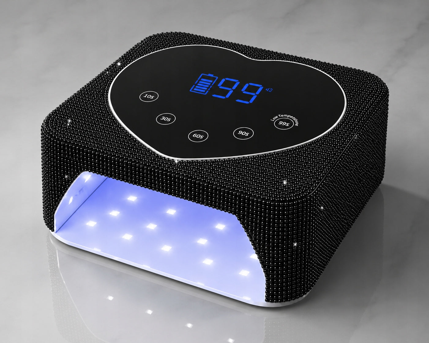 UV LED NAIL LAMP 72W BLACK DIAMOND LCD CORDLESS HYBRIDS Packaging status original