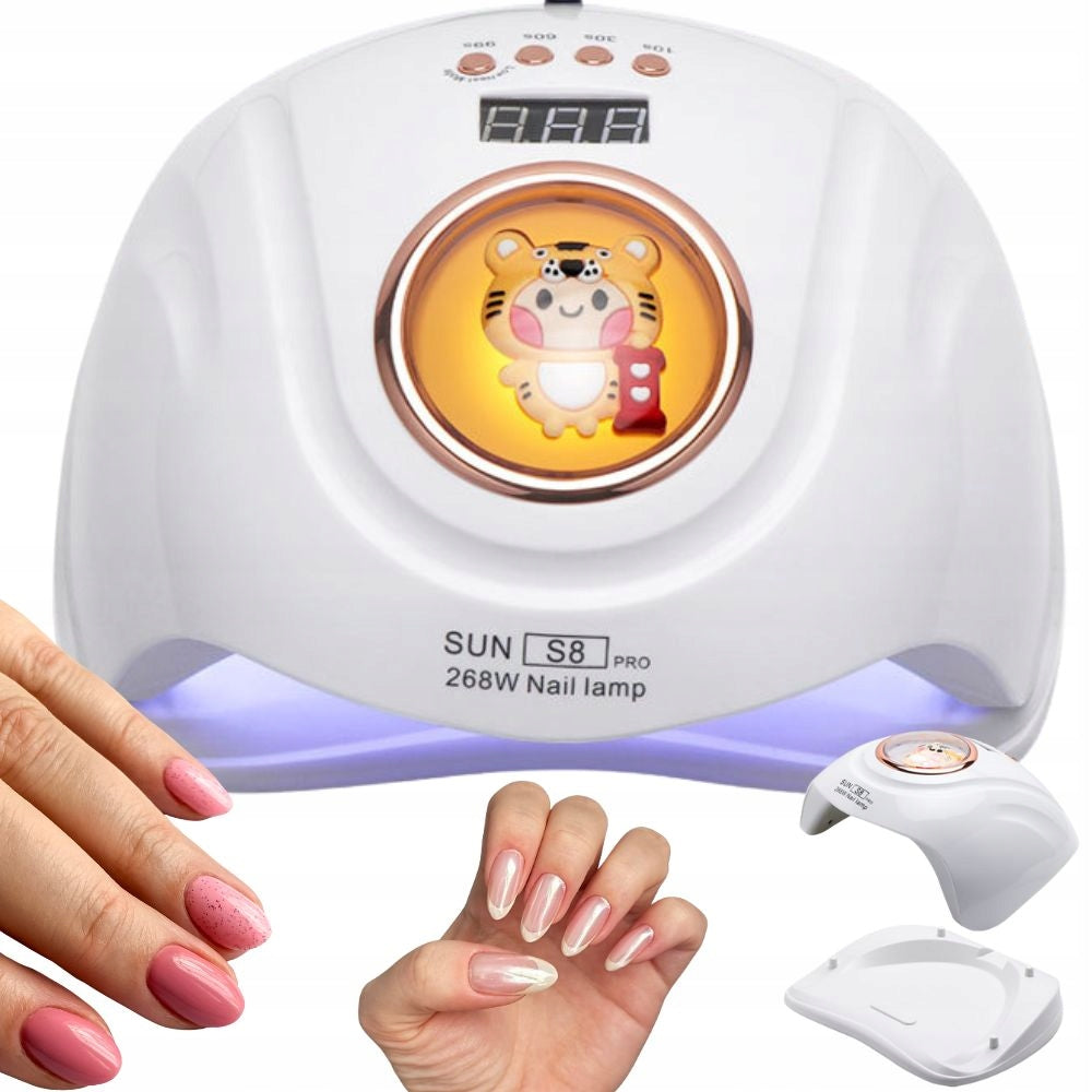 UV LED NAIL LAMP FOR HYBRID GELS 268W 57 LEDS STRONG DUAL LED