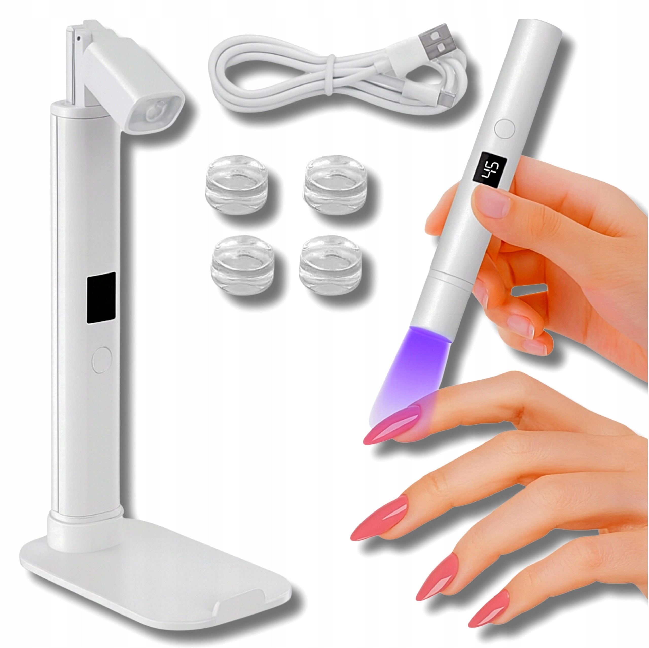 UV LED NAIL LAMP MANICURE ON TRIPOD SMALL POCKET 3W
