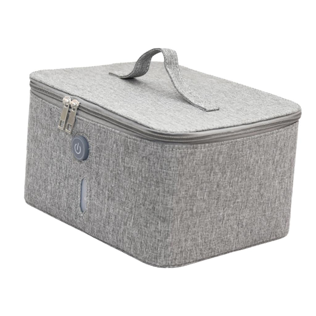 UV Light Sterilizer Bag for Phone Clothes Glasses Face Cover Cards gray Medical device no