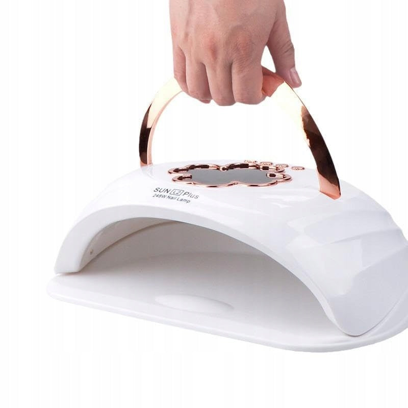 UV Nail Lamp Dual LED SUN L2 PLUS 248W for two hands large Brand Red-Ice