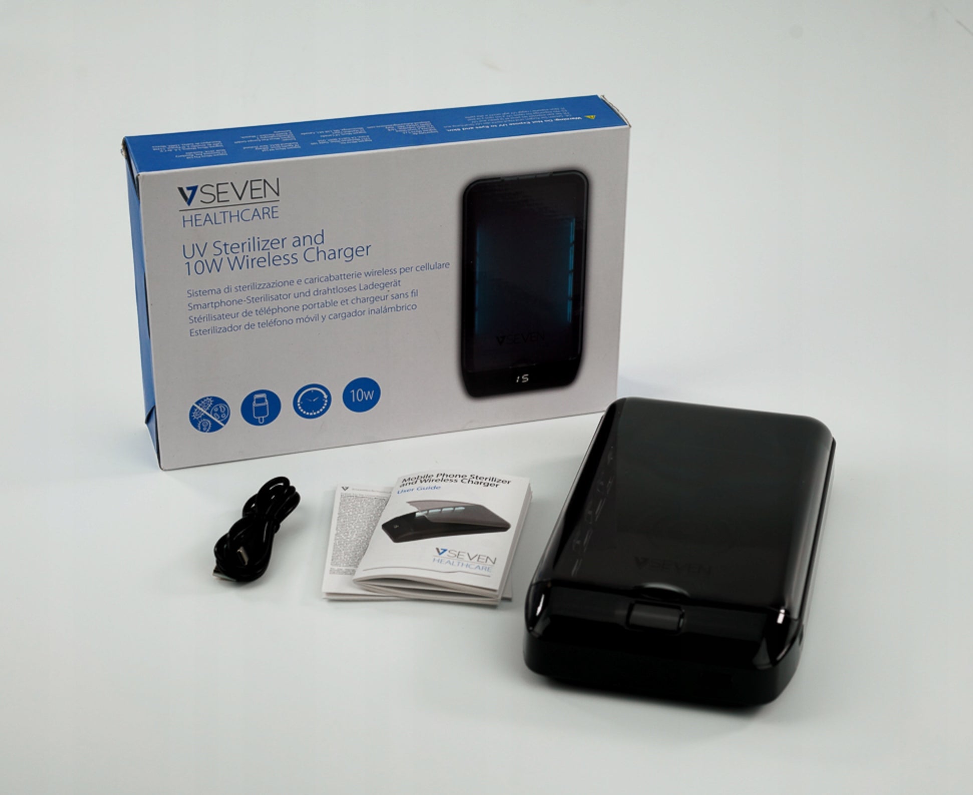 UV Sterilizer + iPhone 10W Induction Charger