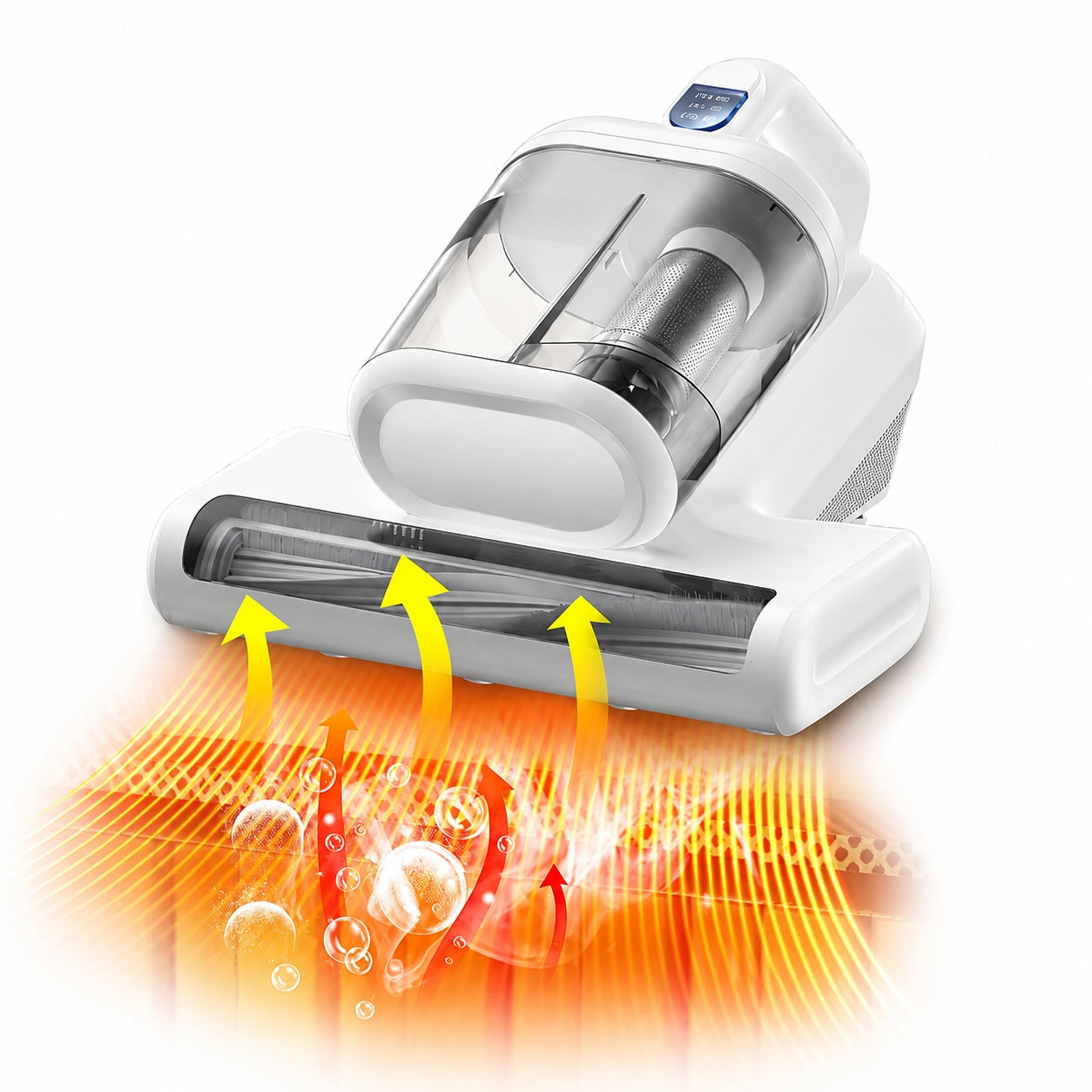 UV Vacuum Cleaner for Mattress Mites 15000Pa HEPA Sterilization 60°C