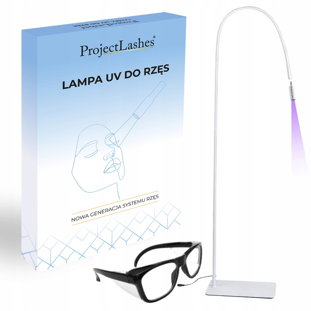 UV lamp for eyelash extensions ProjectLashes + glasses WHITE