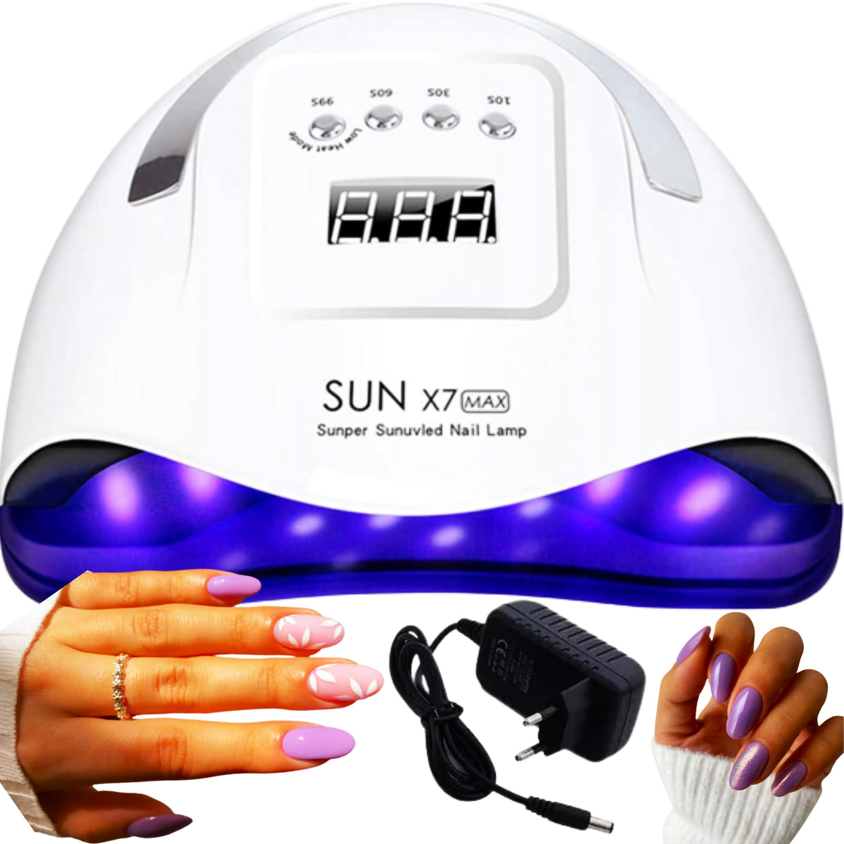 UV nail lamp HYBRID PROFESSIONAL + MANICURE PEDICURE LEDS Packaging status original