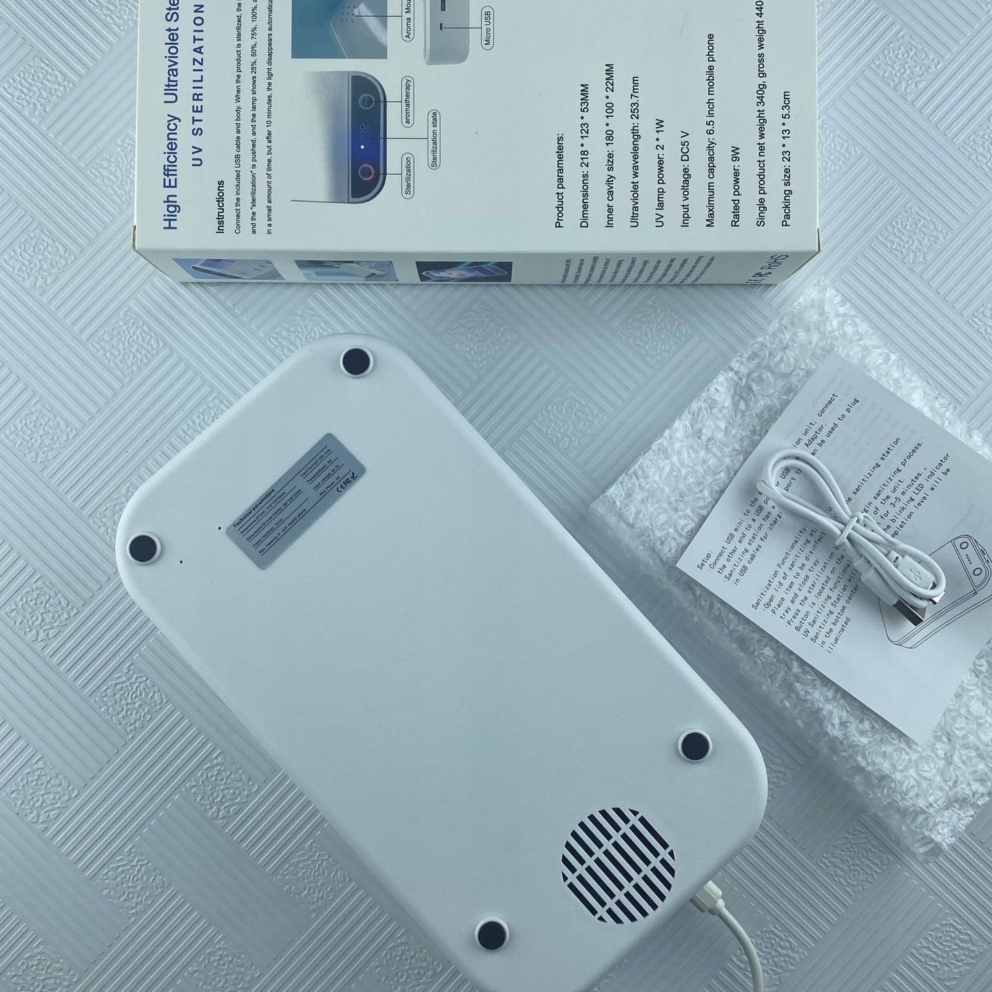 UV sterilizer for bathing tools, jewelry, mobile phones