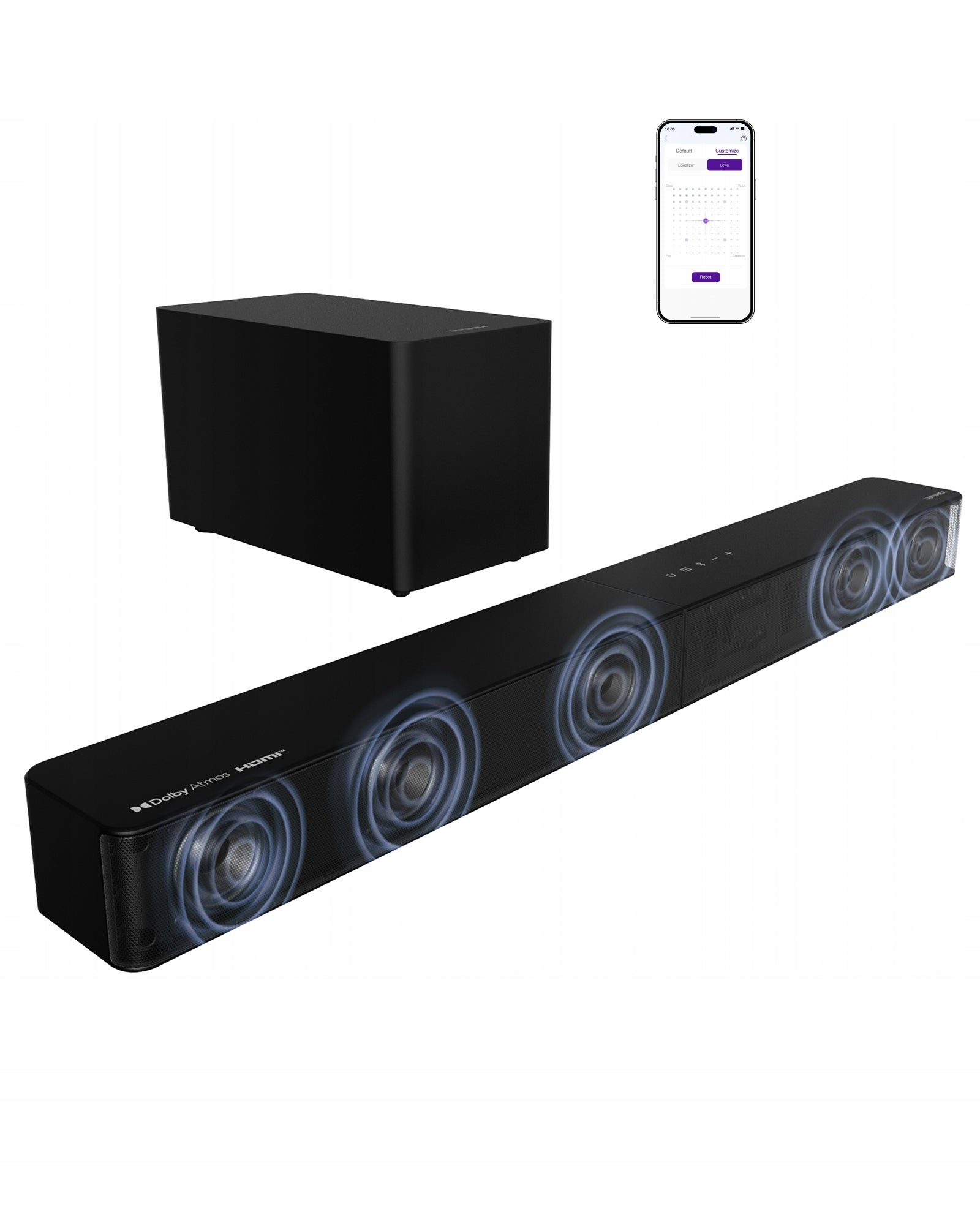 Ultimea Poseidon M60 BOOM Soundbar Subwoofer Home Theater 5.1 with Dolby Atmos