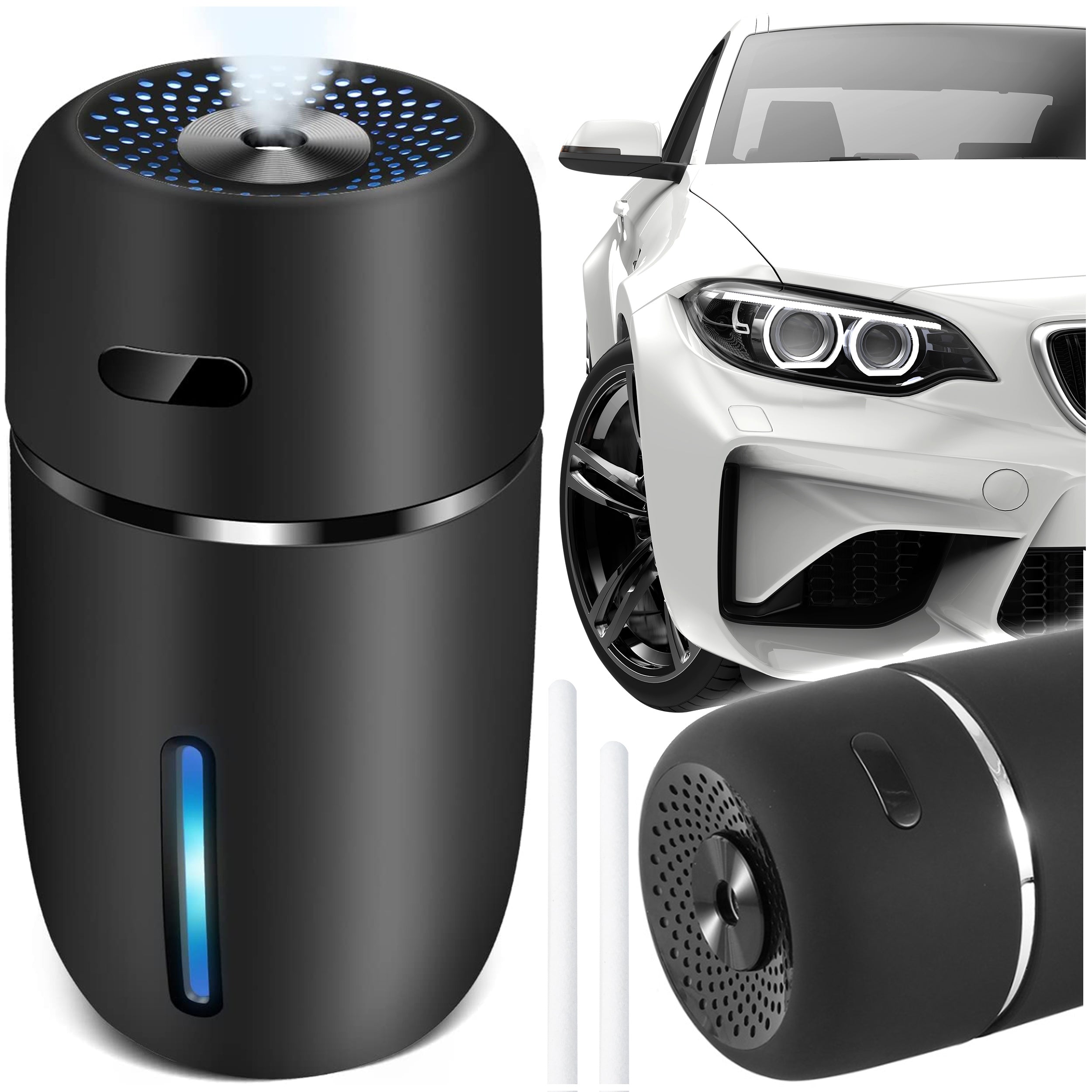 Ultrasonic Air Humidifier Usb Home Car Ionization Led Quiet