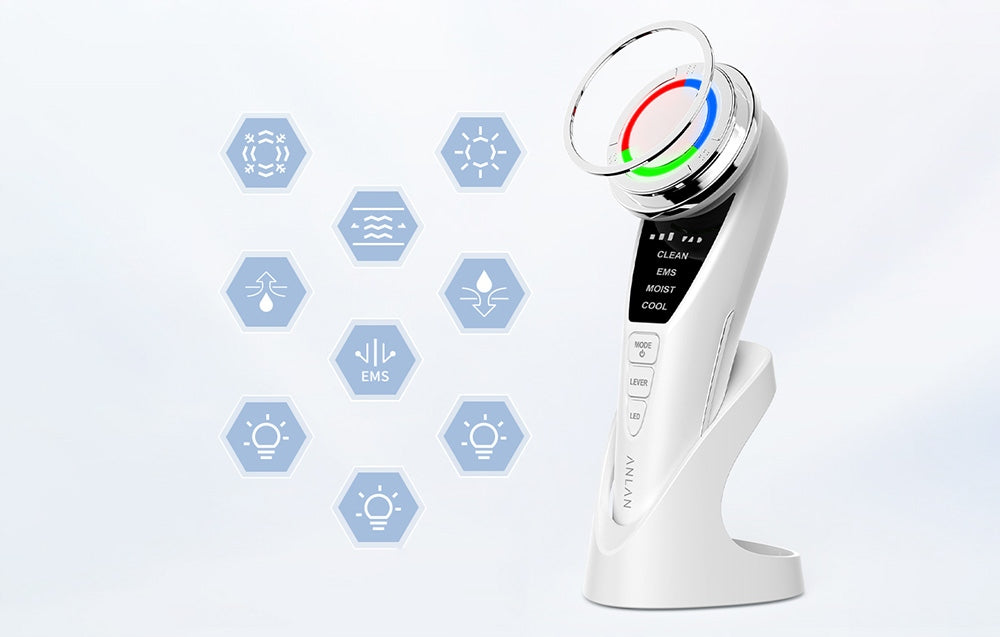 Ultrasonic Face Massager with Light Therapy ANLAN 01-ADRY15-001 Kind massager