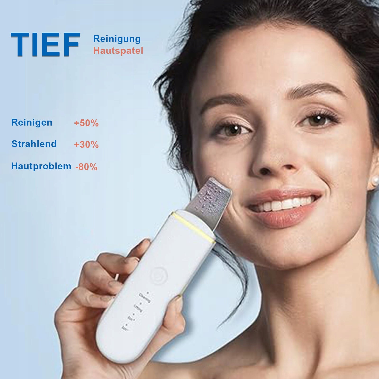 Ultrasonic Facial Cleansing Tool - Deep Pore Cleaning & Multi-Mode Skincare Power supply rechargeable battery