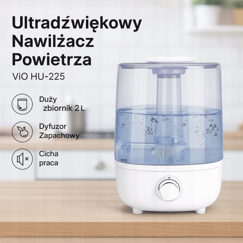 Ultrasonic Humidifier ViO HU-225 Capacity 2L Power 20W 30 m² Packaging status original