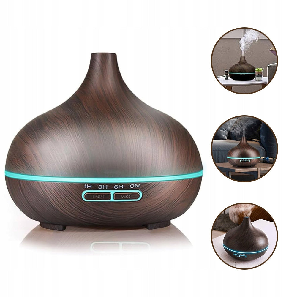 Ultrasonic Wood Grain Humidifier Aromatherapy Essential Oil Remote Manufacturer code HG10915