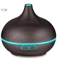 Ultrasonic humidifier diffuser Easy Home light brown/black Brand Easy Home
