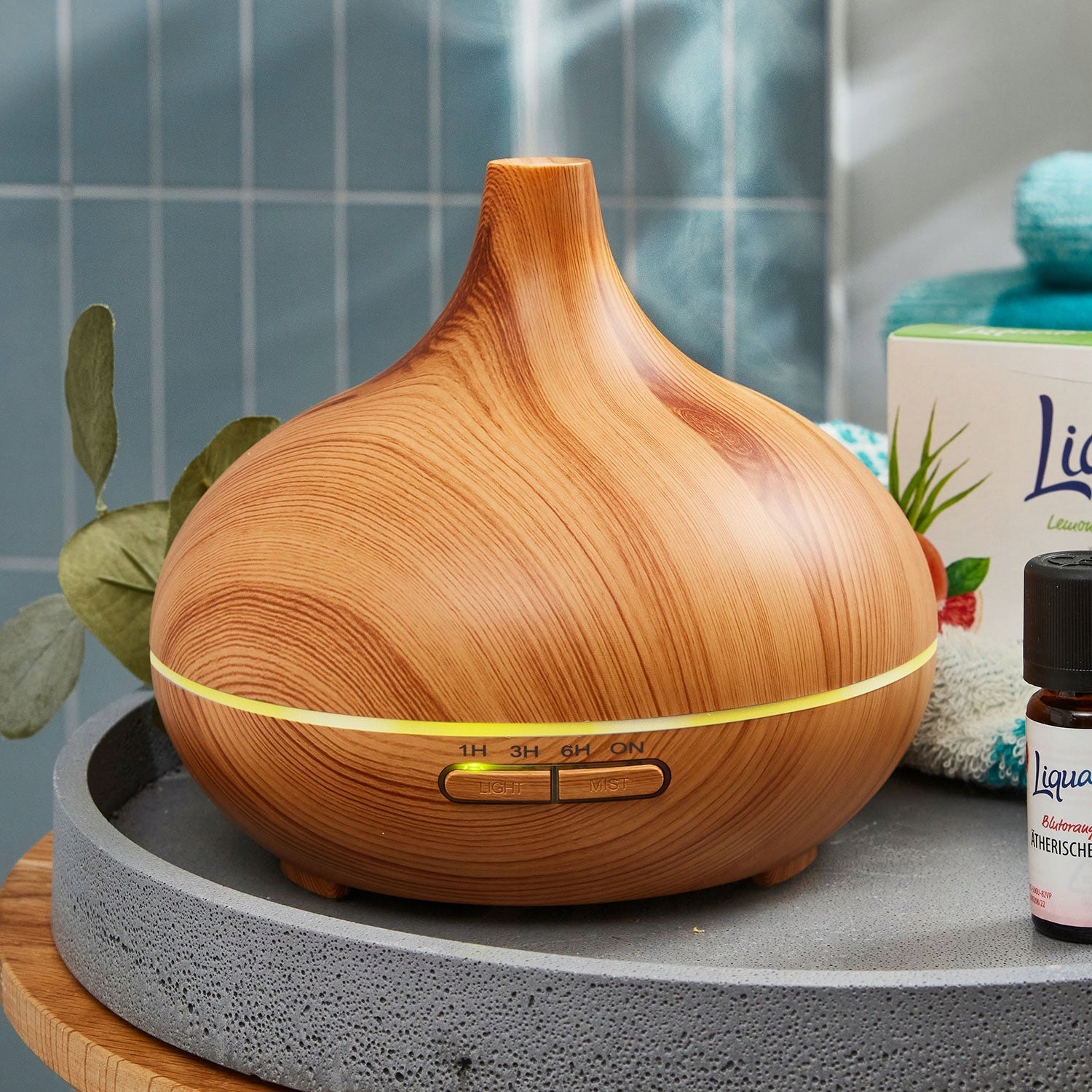 Ultrasonic humidifier diffuser Easy Home light brown/black Manufacturer code 705644