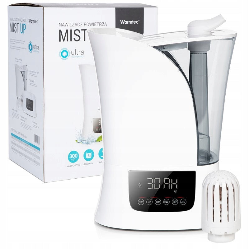 Ultrasonic humidifier nozzle 360° ionizer Warmtec Mist Up