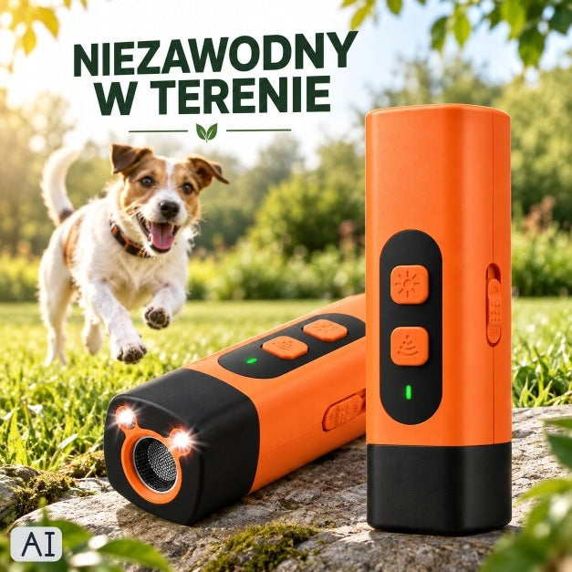 Ultrasonic repellent for dogs training 25 kHz 10 m battery Packaging status original