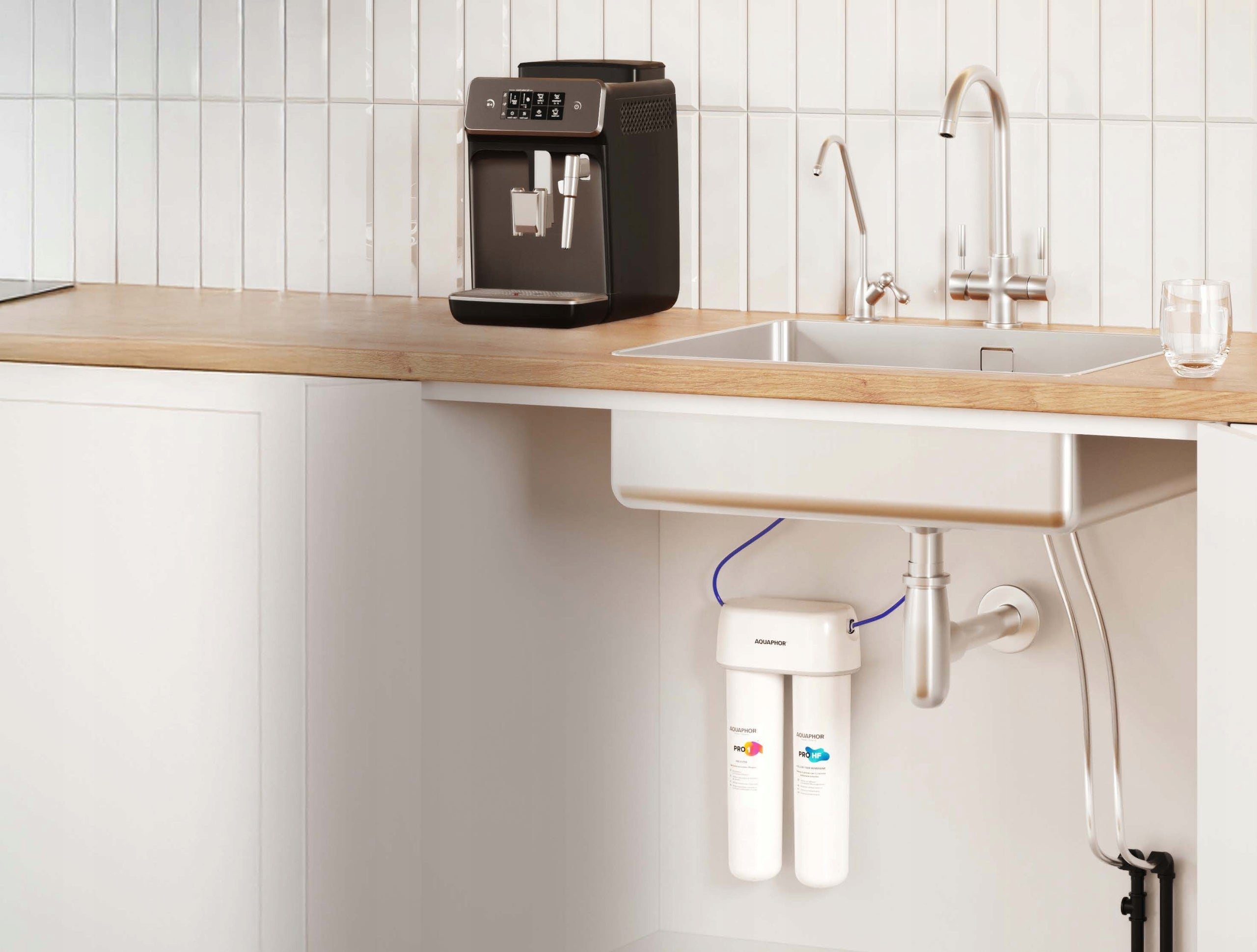 Under-sink filter Aquaphor Duo HF Pro filter Kind under-sink