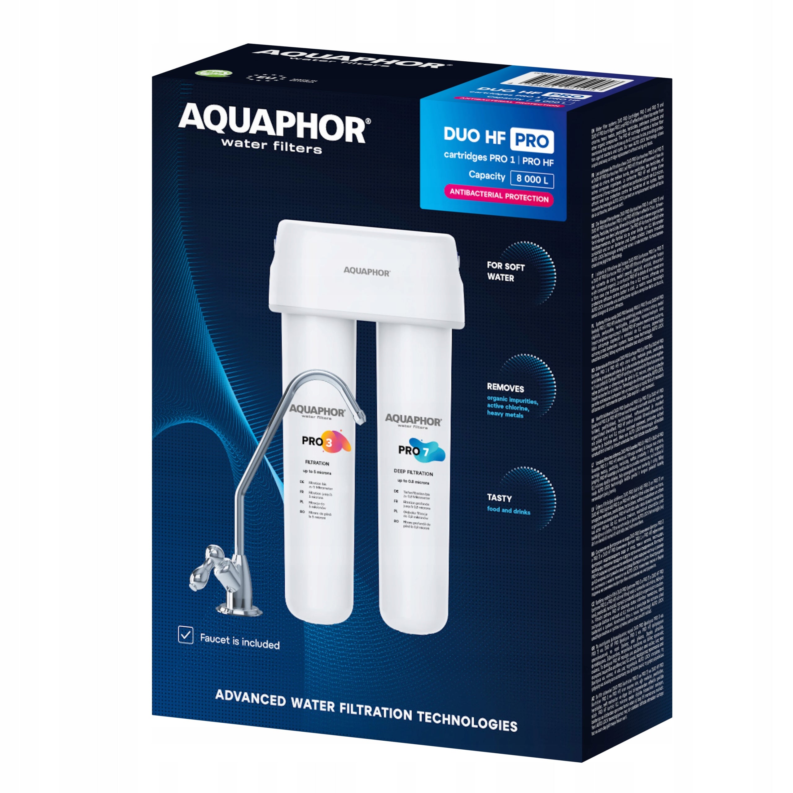 Under-sink filter Aquaphor Duo HF Pro filter Model Filtr Duo HF Pro