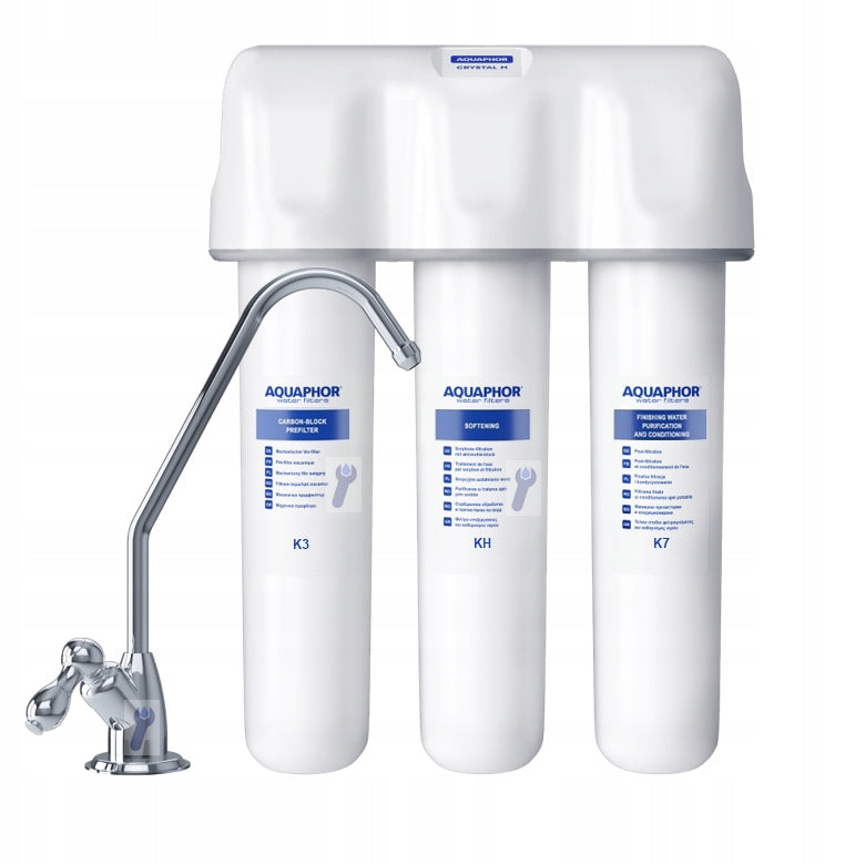 Undersink Hard Water Filter Aquaphor CRYSTAL H Softener for Kitchen Manufacturer code AGAAQPFDW0020