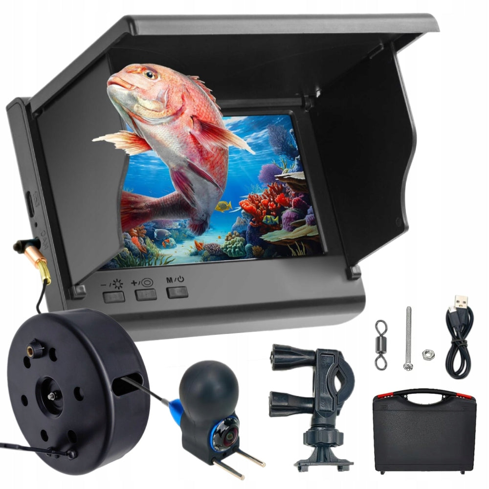 Underwater Fishing Camera, 4.3" LCD, HD Lens, 30m,for Ice,Lake,Boat Fishing