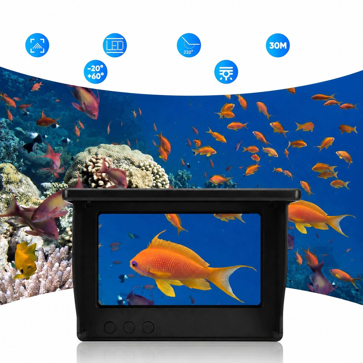 Underwater Fishing Camera 4.3" LCD LED Echo Sounder HD 20m For Fishing Manufacturer code 6974812523221