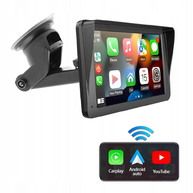 Universal 7 Inch Car Radio Player for Apple CarPlay Android Auto